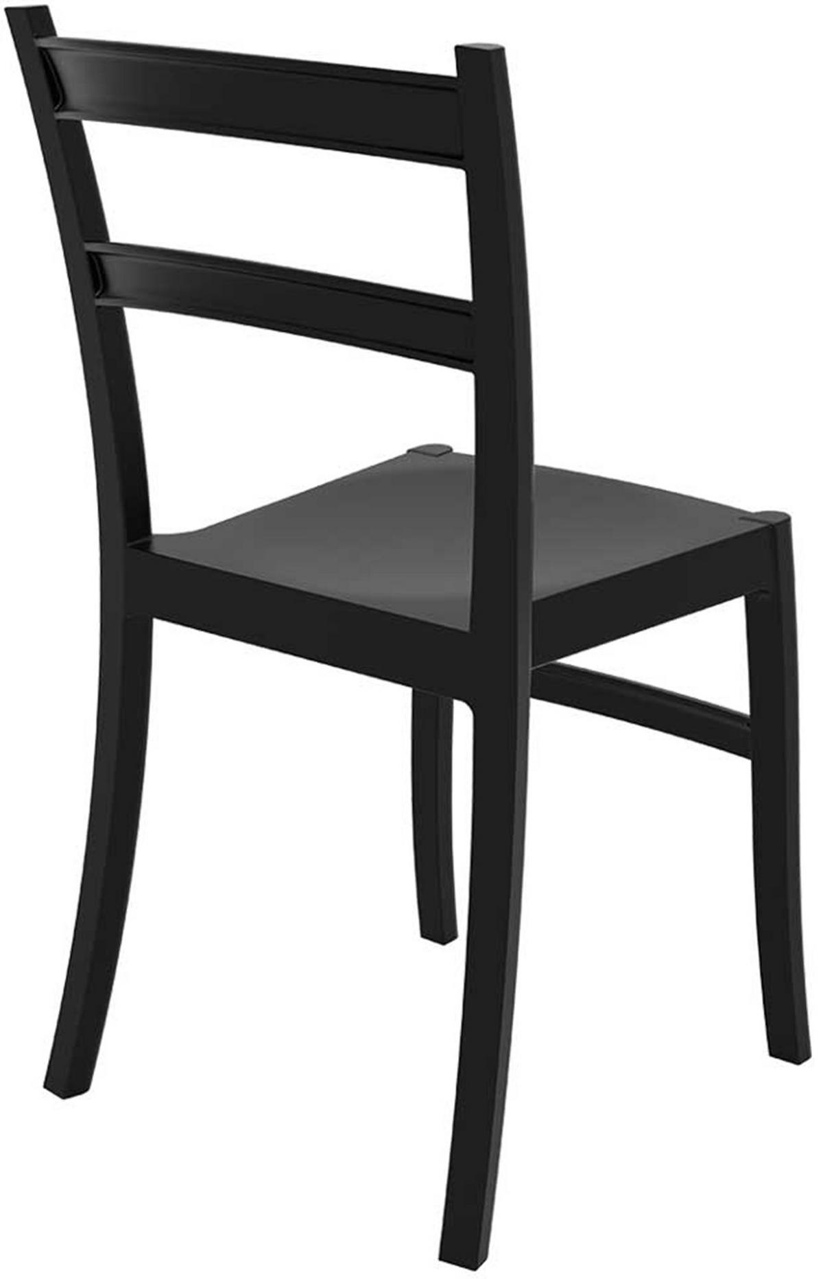 GARTENSTUHL Kunststoff schwarz - Schwarz, Kunststoff (45/85/51cm) - CLP