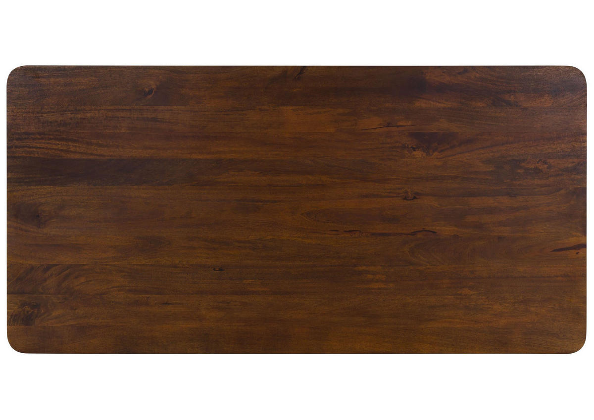 ESSTISCH Mango 200x100x77 dunkelbraun lackiert FLORENZ #211 - Dunkelbraun, Holz (100/200/77cm) - Massivmoebel24