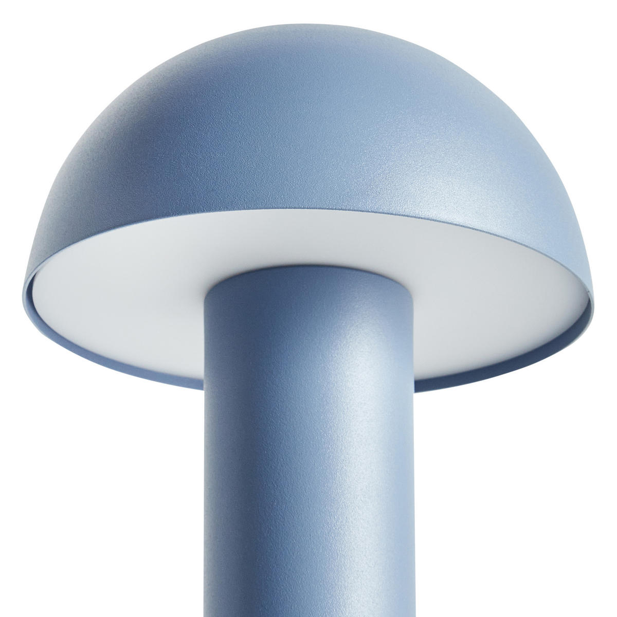LED-TISCHLEUCHTE Blau/Weiß Bojo - Blau/Weiß, Metall (14/14/25cm) - Beliani