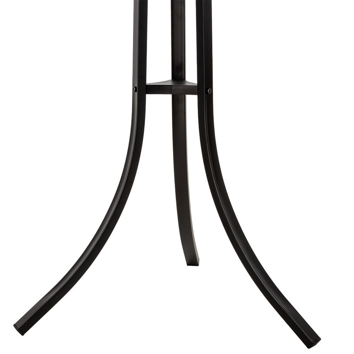 GARDEROBE aus metall 177x63x51cm - Schwarz, Metall (177/51/63cm) - Wanderlust