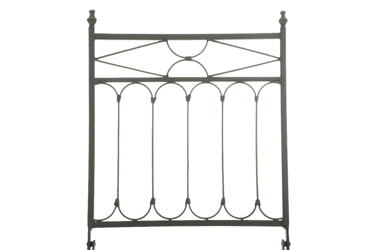 GARTENKLAPPSTUHL 2er Set Metall antik-grün - Grün, Metall (42/94/40cm) - CLP