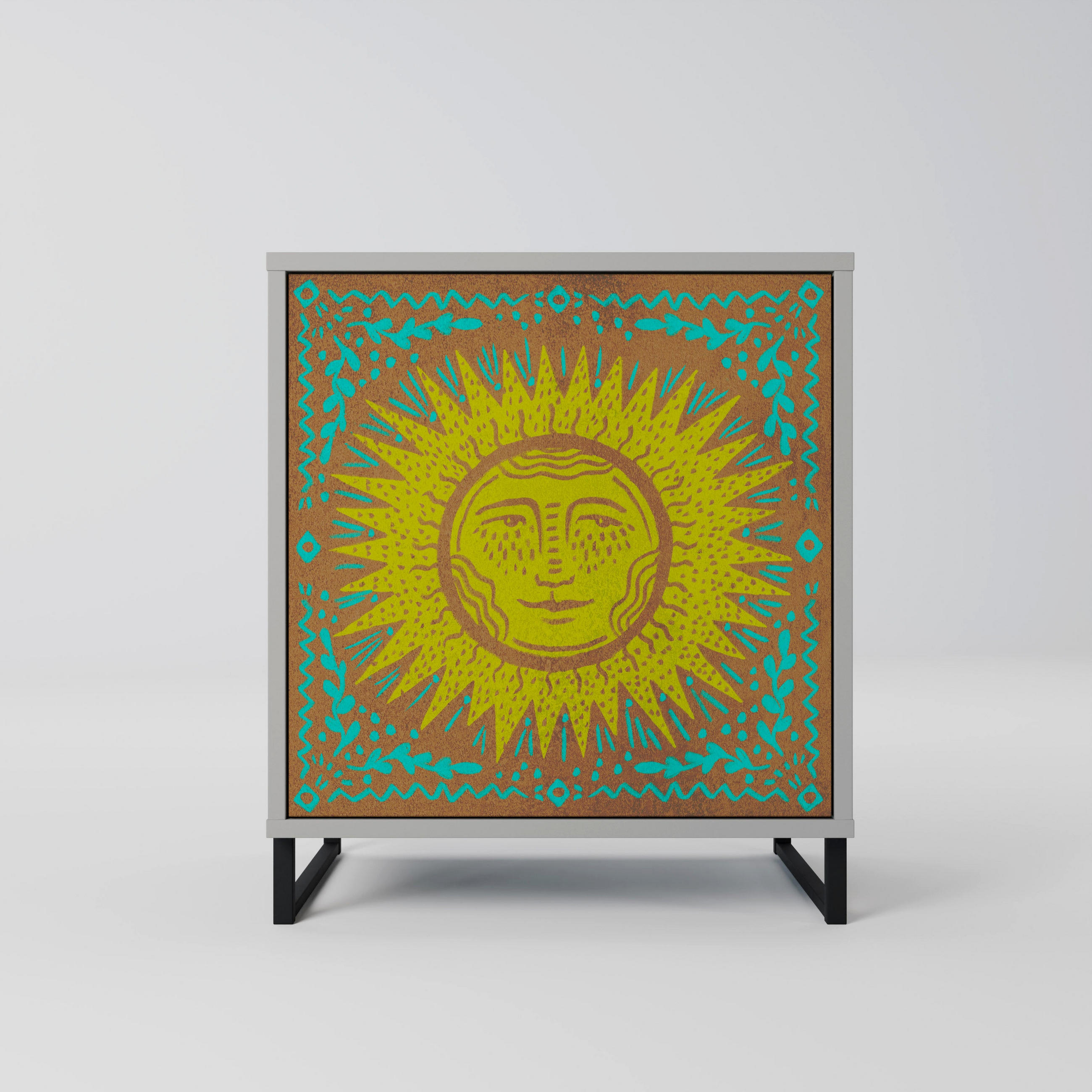 SpaceRebels Sideboard Grau 57.5x67.5x42 cm
