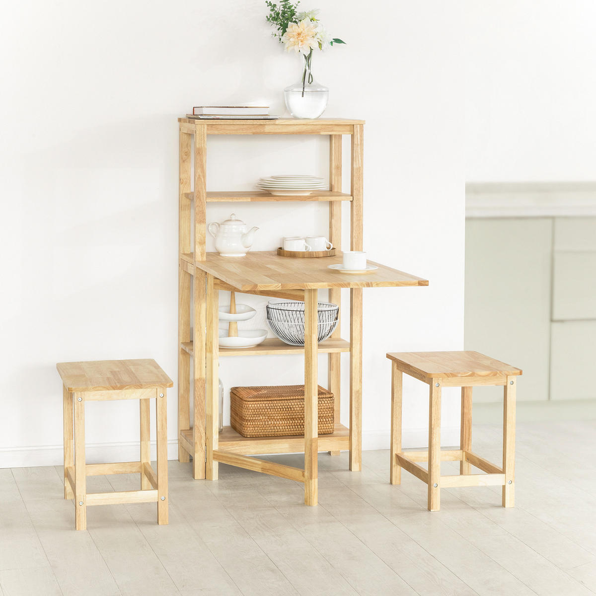 ESSTISCH Natur - Naturfarben, Holz (60/98/126cm) - SoBuy