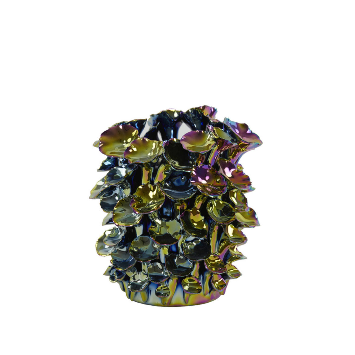 TEELICHTHALTER PANTHEO Ø15x16 cm, Keramik, Mehrfarbig - Multicolor, Keramik (15/16cm) - Light & Living