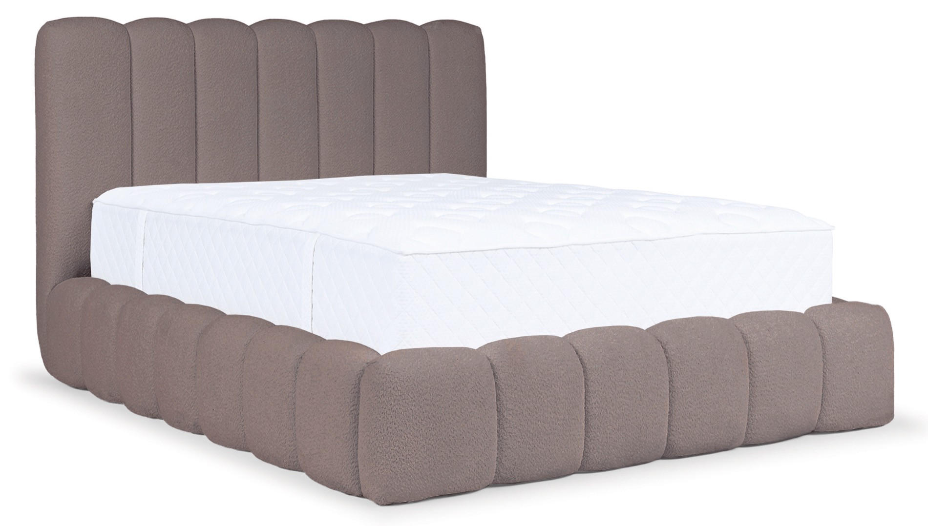 POLSTERBETT Cande Hellbraun 160x200 cm - Hellbraun/Schwarz, Holz/Textil (160/200cm) - Selsey