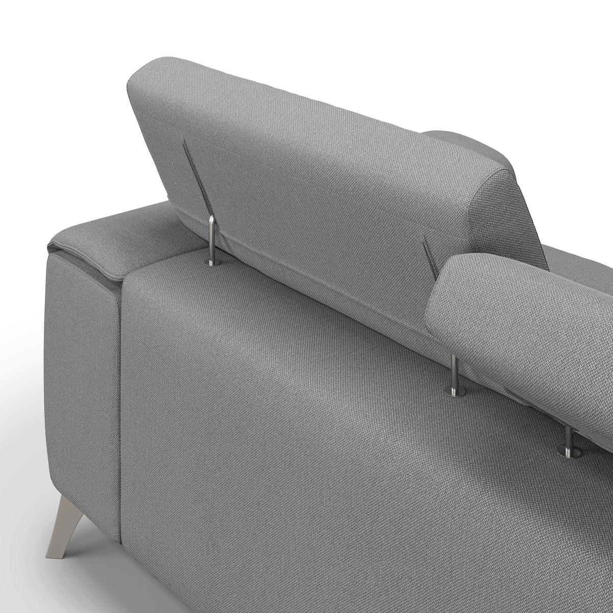 LINEARSOFA Fusion - Grau, Textil (260/74/102cm) - Divani.store