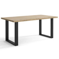 TISCH Schwarz 220 Ausziehbar - Schwarz, Holzwerkstoff (120/80/76cm) - Sepro Meble