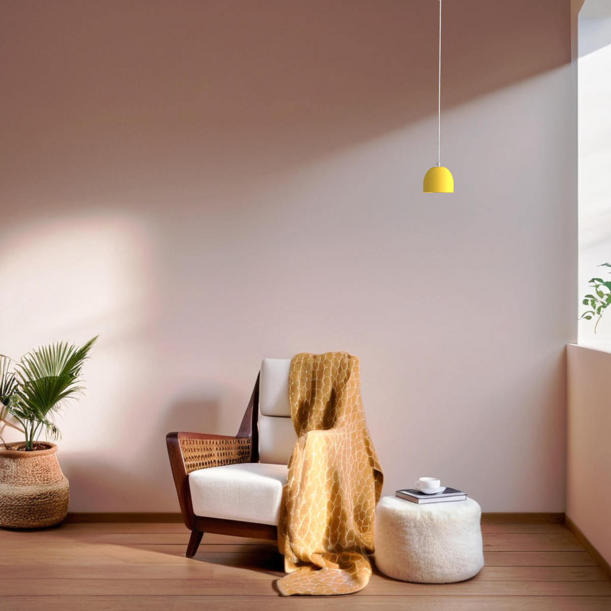 HÄNGELEUCHTE - Gelb, Metall (10/8/120cm) - Lumicom