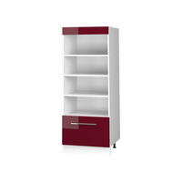 KUCHYNSKÝ REGÁL Fame-Line, Bordeaux vysoký lesk/biely, 60 cm - biela/bordová, kompozitné drevo (60/153.6/58.1cm) - Vicco