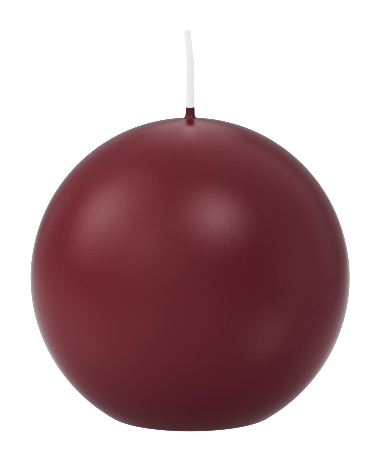 KUGELKERZEN Bordeaux Ø 70 mm, 12 Stück - Bordeaux, Paraffin (7/7/7cm) - Wiedemann Kerzen