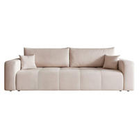 SCHLAFSOFA PEDRO mit Bettkasten Beige - Beige, Holzwerkstoff/Textil (244/79/93cm) - Idohome