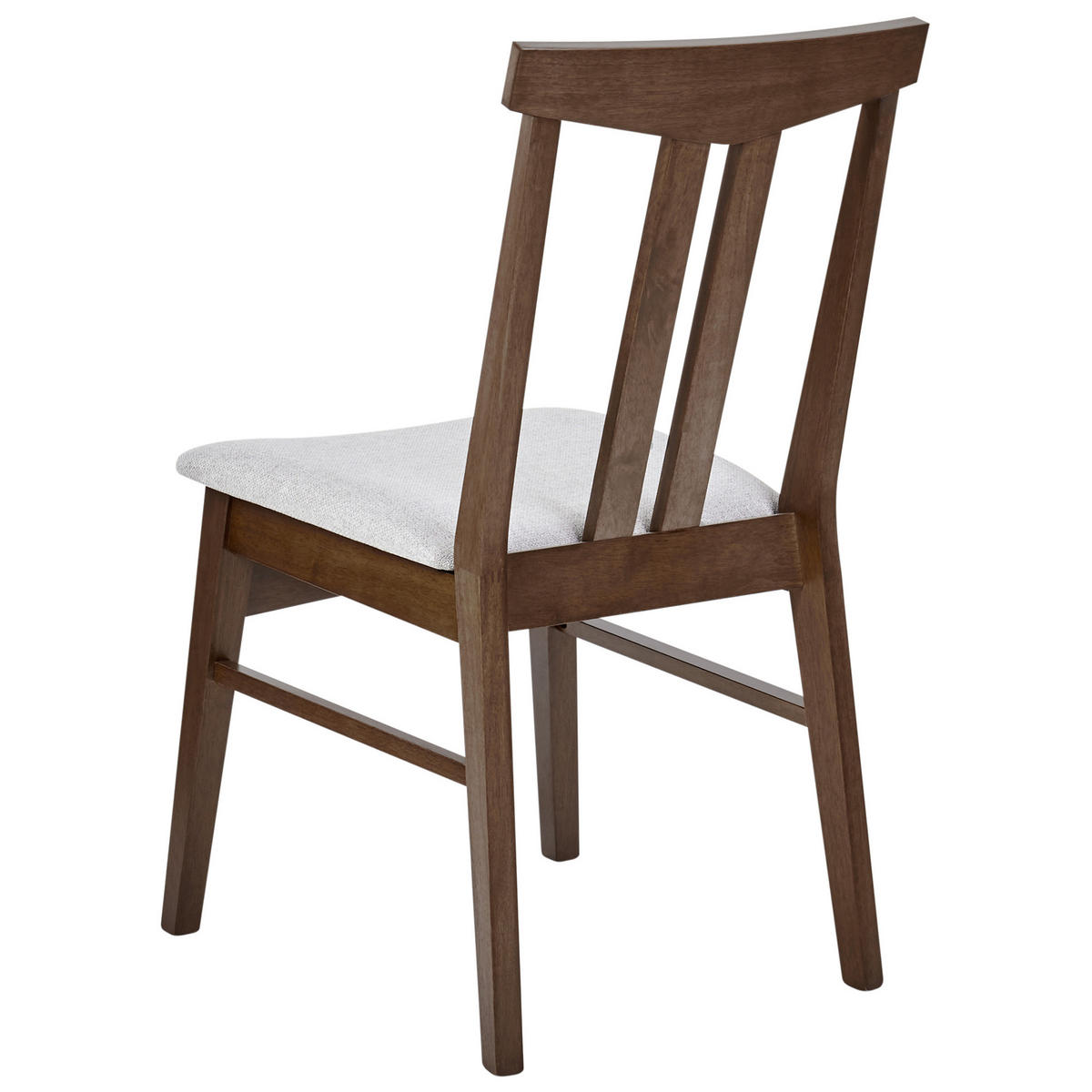 ESSZIMMERSTUHL 2er-Set Hellgrau Avalon - Hellgrau/Braun, Holz (47/86/58cm) - Beliani