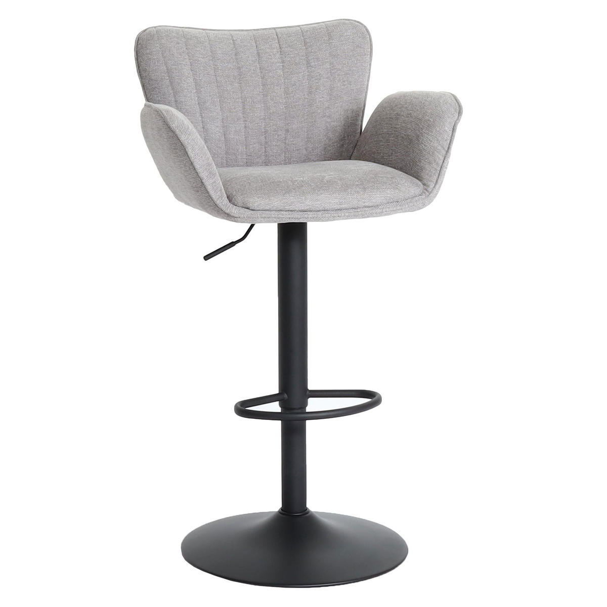 BARHOCKER Hellgrau - Hellgrau, Textil (50/110/45cm) - MCW