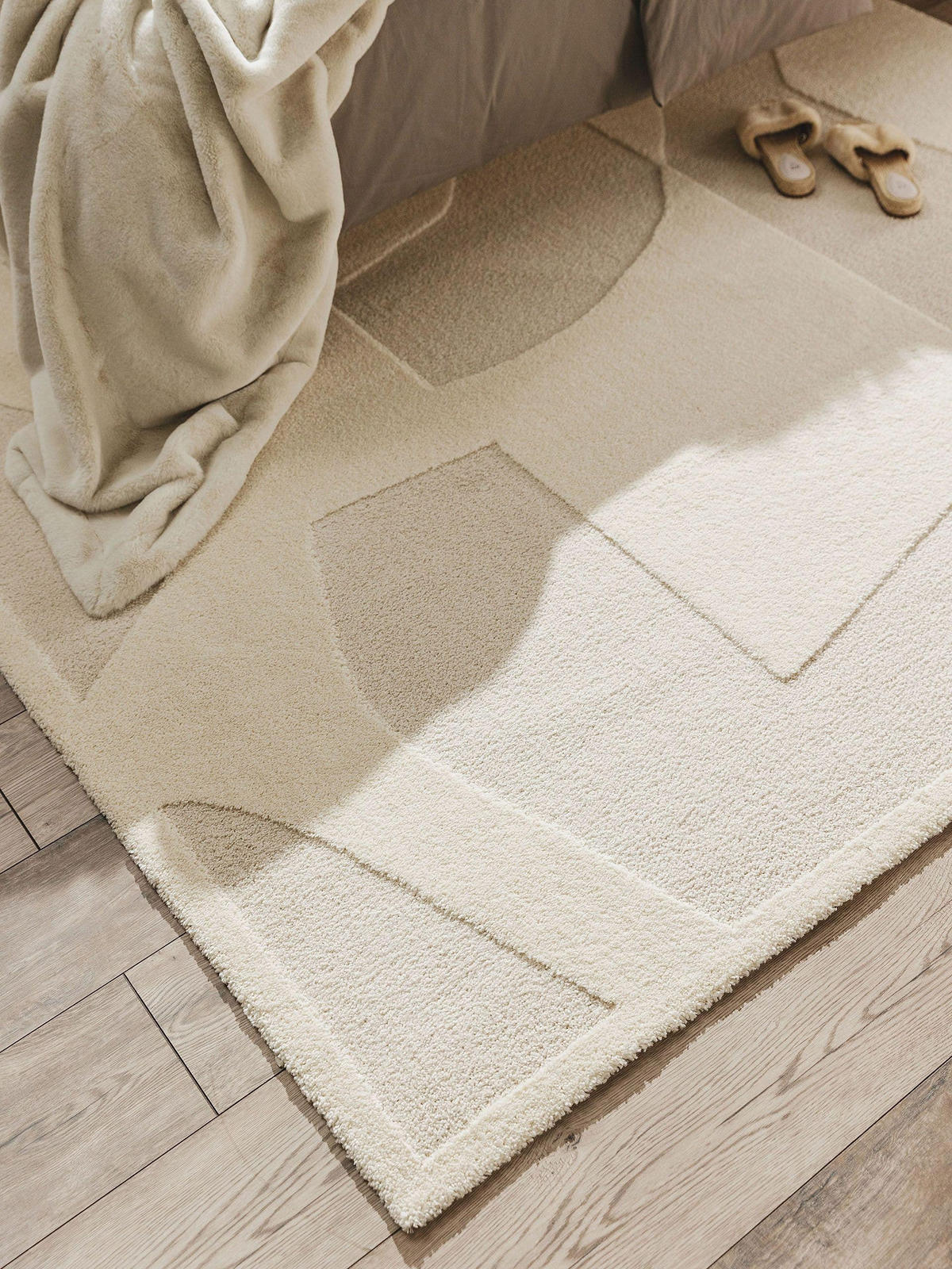 TEPPICH Eve Cream/Beige 240x340 cm - Creme, Textil (240/340cm) - benuta Nest