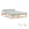 HOLZBETT mit Matratze 140/200 cm natur - Braun, Holz (140/200cm) - Homestyle4u