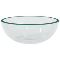 WASCHBECKEN 30/12 cm aus Hartglas Transparent - Transparent, Glas (30/12/30cm) - vidaXL