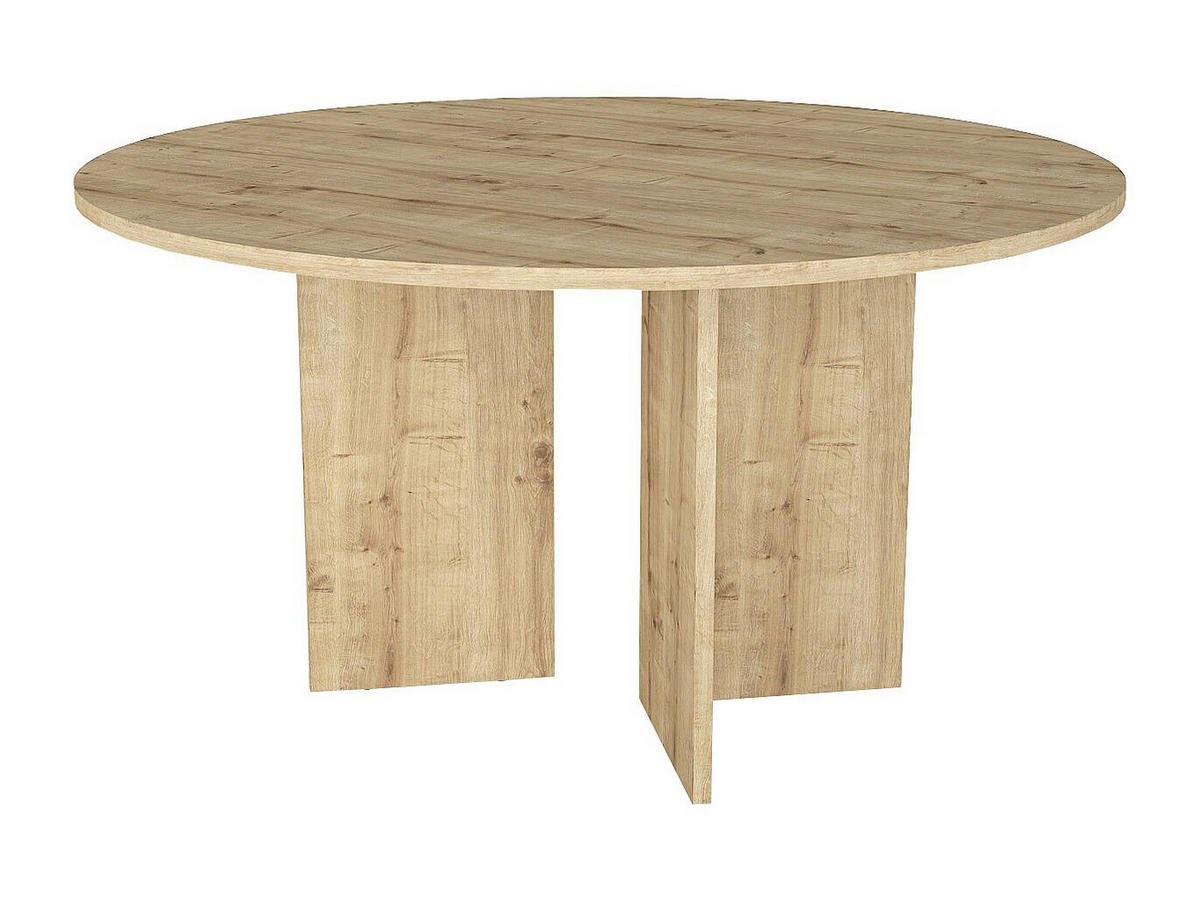 ESSTISCH - 6 Personen - holz - naturfarben hell Topania - Naturfarben, Holz (138/138/75cm) - Vente-Unique