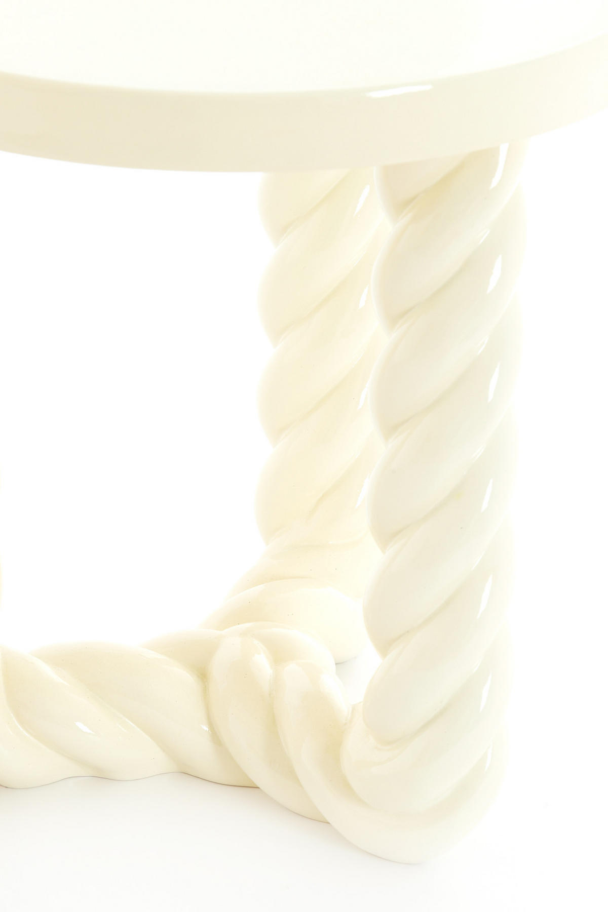 BEISTELLTISCH Vallejo Weiß Ø46/46 cm - Weiß, Kunststoff (46/46/46cm) - Light & Living