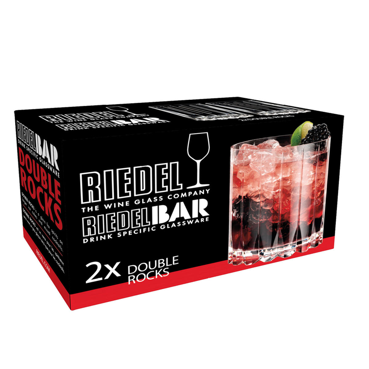 WHISKYGLAS Bar Double Rocks 2er Set, Kristallglas, Klar, 370 ml - Transparent, Glas (0.37L) - Riedel