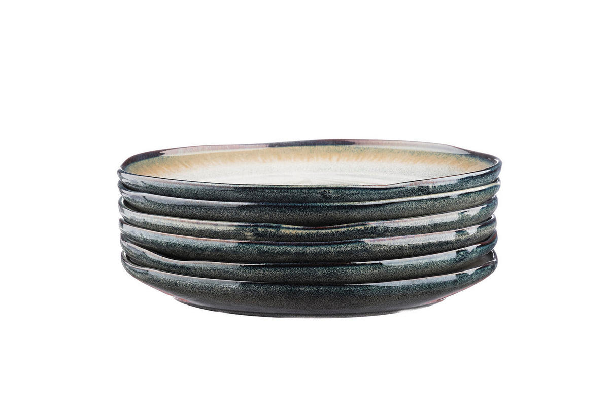 TELLER Genesis Ø27cm - 6er-Set - Erde - Grau, Keramik (27cm) - Björn