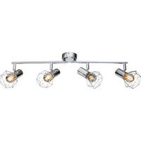 DECKENLEUCHTE Metall Silber XARA I - Silberfarben, Metall (60/9.3/15cm) - Globo Lighting