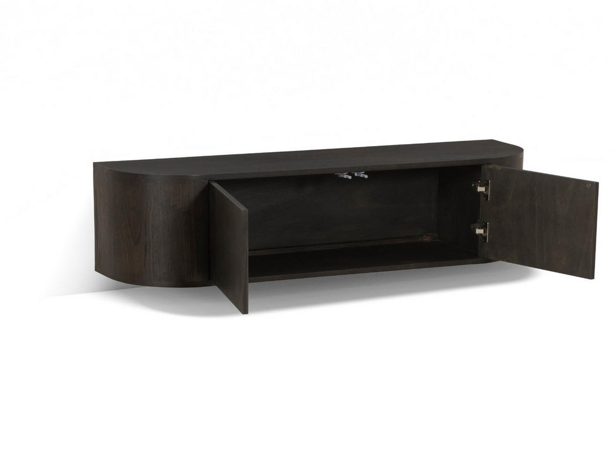 TV-MÖBEL Novero Braun 35/140/33 cm - Dunkelbraun, Holz (140/33/35cm) - Livingfurn
