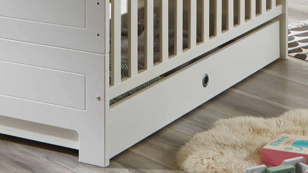 BABYZIMMER Mega-Set Thilo 6-tlg. - Schwarz/Weiß, Holzwerkstoff/Metall (1/1/1cm) - arthur berndt