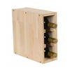 WEINREGAL Vincellar Mod 30x12x30 cm Schmal Modul Für 3 Flaschen Massives Kiefernholz Natur - Naturfarben, Holz (12/30/30cm) - PROREGAL