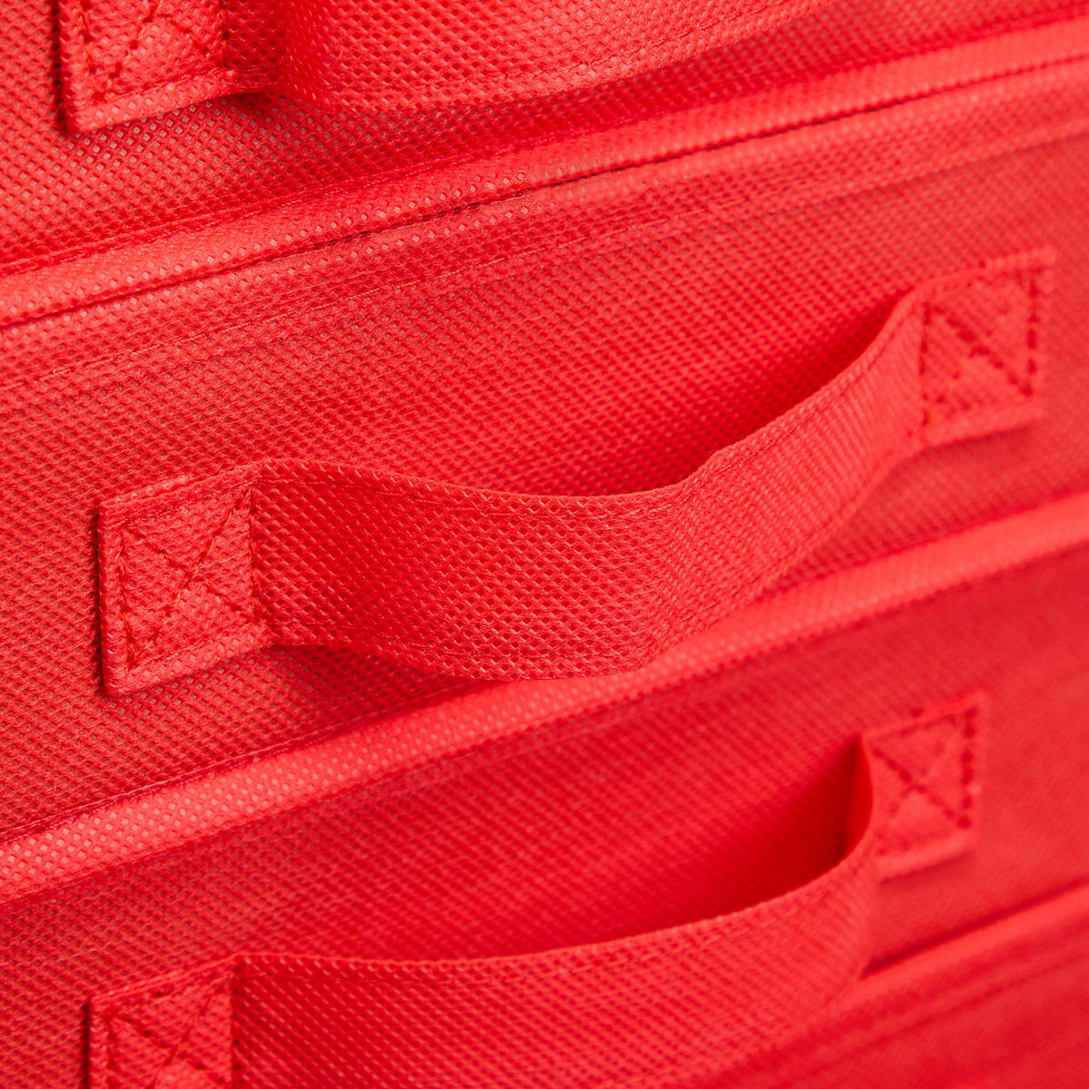 WEIHNACHTSKUGEL-AUFBEWAHRUNGSBOX - Rot, Wellpappe/Textil (62/30.5/30.5cm) - Relaxdays