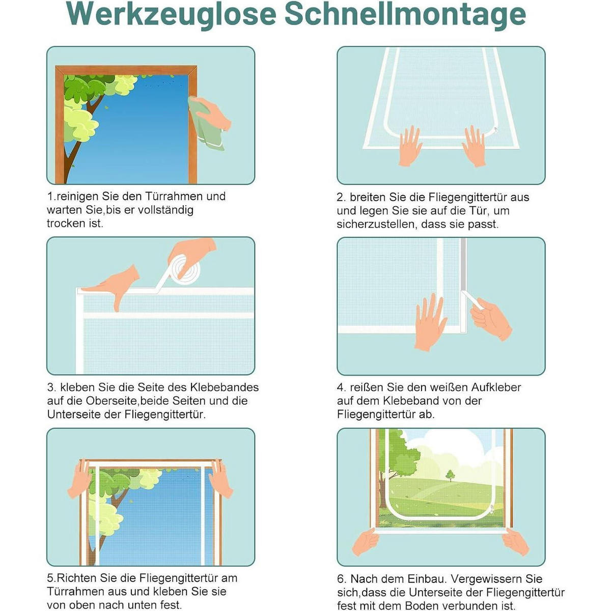 KATZENGITTERTÜR 140 x 240 cm verstärkt weiß - Weiß, Kunststoff (20/30/3cm)