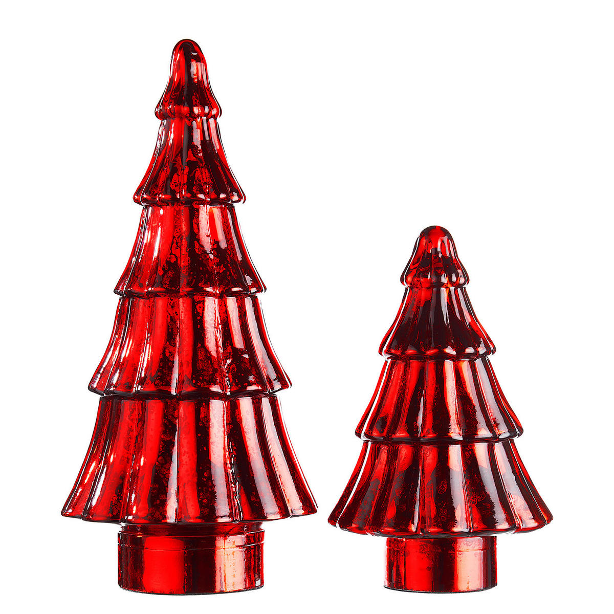 DEKO-TANNE X-Mas - Rot, Glas (16/34/16cm) - Butlers