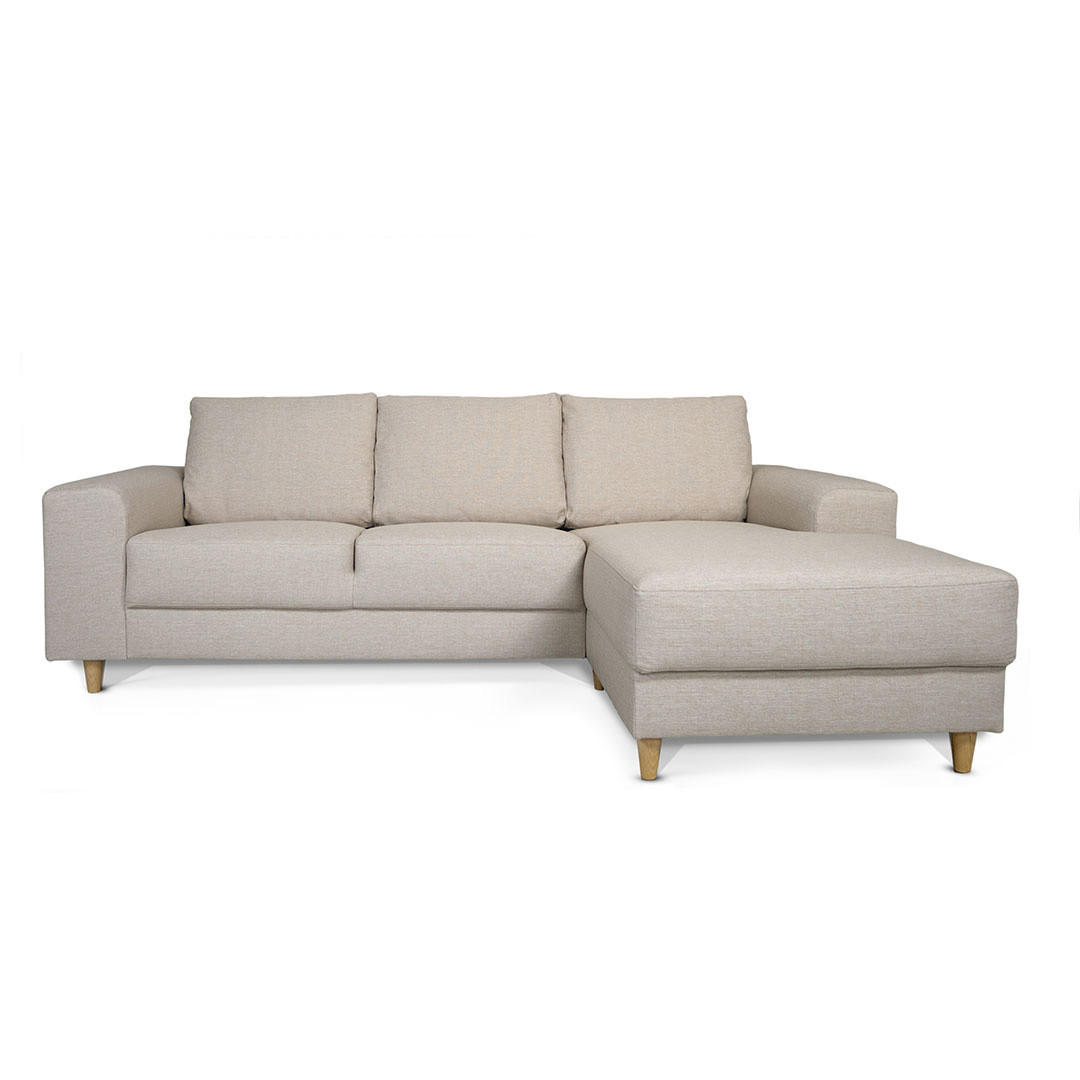 ECKSOFA hell beige - Beige, Textil (222/148cm) - ebuy24