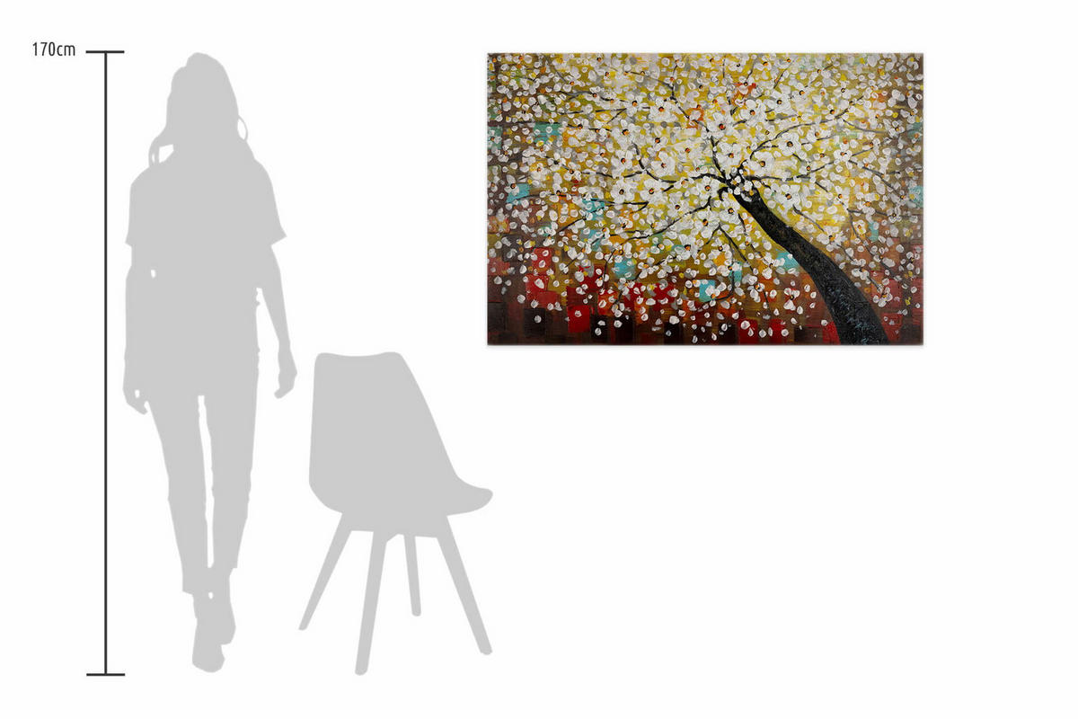 ÖLGEMÄLDE 120/80 cm - Multicolor, Holz/Textil (2/80cm) - KUNSTLOFT