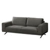 2,5-SITZER SOFA - Samt - Grau, Textil (216/81/89cm) - home24