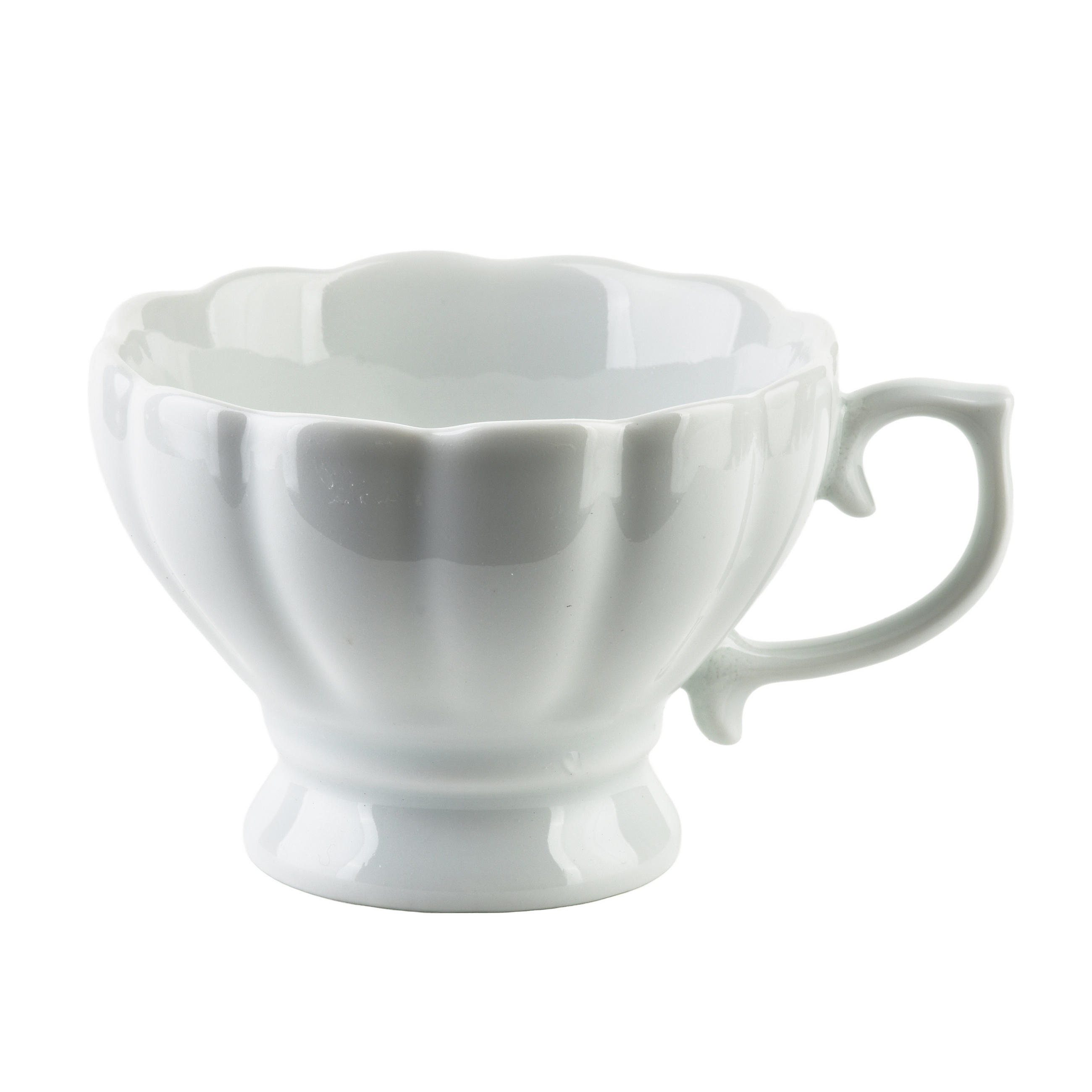 TEETASSE Basic weiß 8/10/6 cm Porzellan - Weiß, Keramik (0.15L) - Mondex