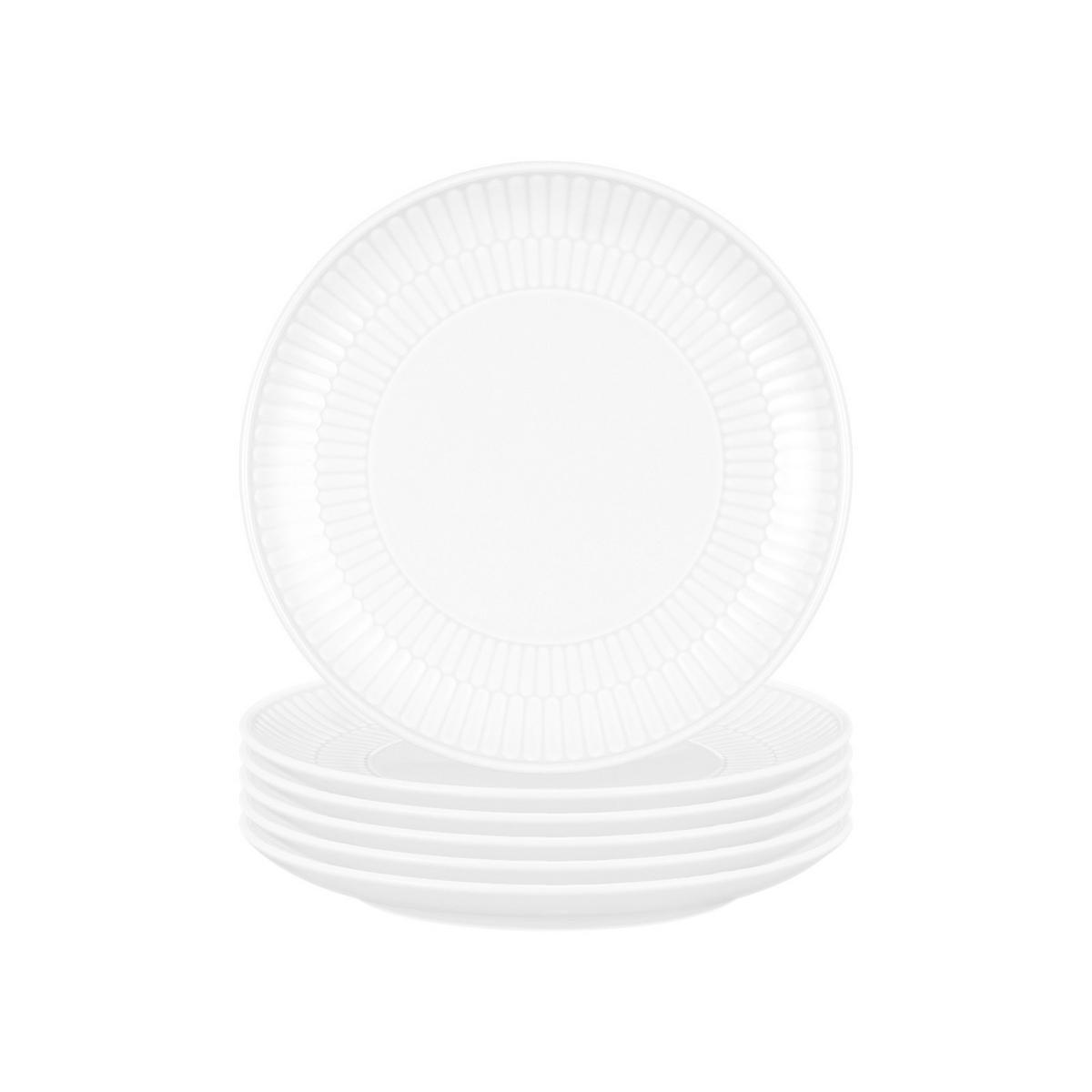 BROTTELLER Amina Weiß ø 16,3 cm 6er Set - Weiß, Keramik (16.3cm) - Seltmann Weiden