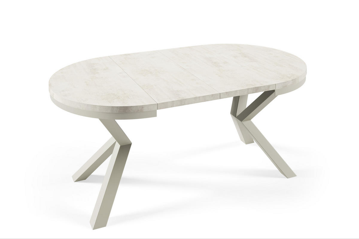 ESSTISCHE NORVIX - Kaschmir/Creme, Holzwerkstoff (100/100/76cm) - Meblini