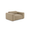SESSEL Bouclé-Stoff Taupe 130cm - Taupe, Textil (130/67/97cm) - Sia Home