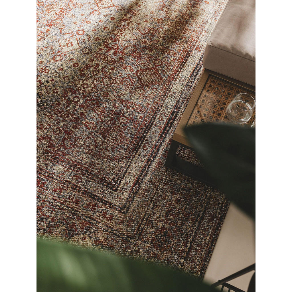 Thumbnail - benuta Nest Outdoorteppich, Mehrfarbig, Textil, Orientalisch, Rechteckig, 80x165 cm, Oeko-Tex® Standard 100, wasserabwei...