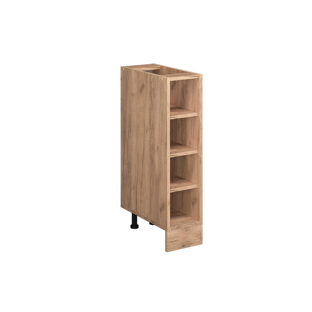 KÜCHENREGAL R-Line Goldkraft Eiche 20 cm ohne AP - Eiche Wotan, Holzwerkstoff (20/81.6/44cm) - Vicco