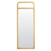 SPIEGEL Romeo Braun 70/4/180 cm - Braun, Holz (4/180/70cm) - Light & Living