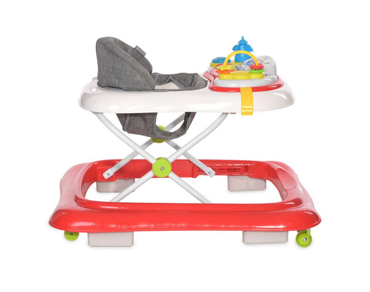 LAUFLERNHILFE Sea Adventure rot Spielcenter Musikfunktion höhenverstellbar - Rot, Kunststoff (62/62/70cm) - Lorelli