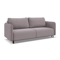 3-SITZER SOFA mit Schlaffunktion Samt Stoff Violett - Lila/Flieder, Holz/Textil (226/90/92cm) - Makamii