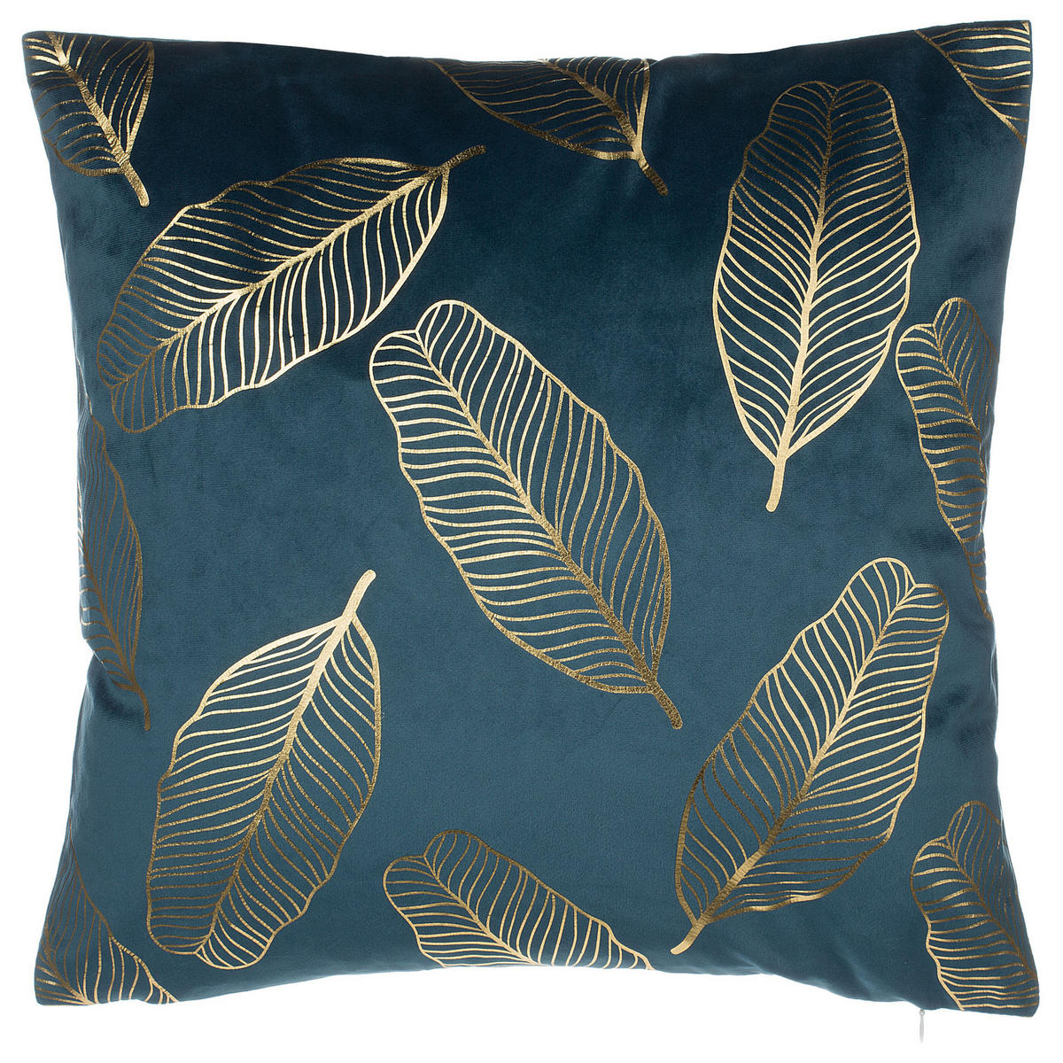 DEKOKISSEN 2er-Set Blaugrün 45/45 cm Freesia - Türkis, Textil (45/45cm) - Beliani