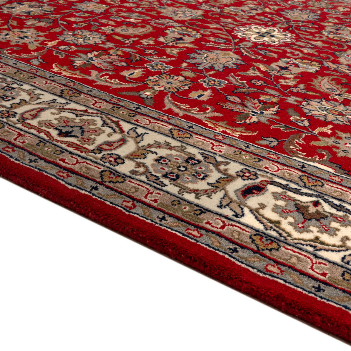 ORIENTTEPPICH Indo Isfahan, klassisch, strapazierfähig 70x140 cm - Rot, Textil (70/140cm) - Rug and Roll