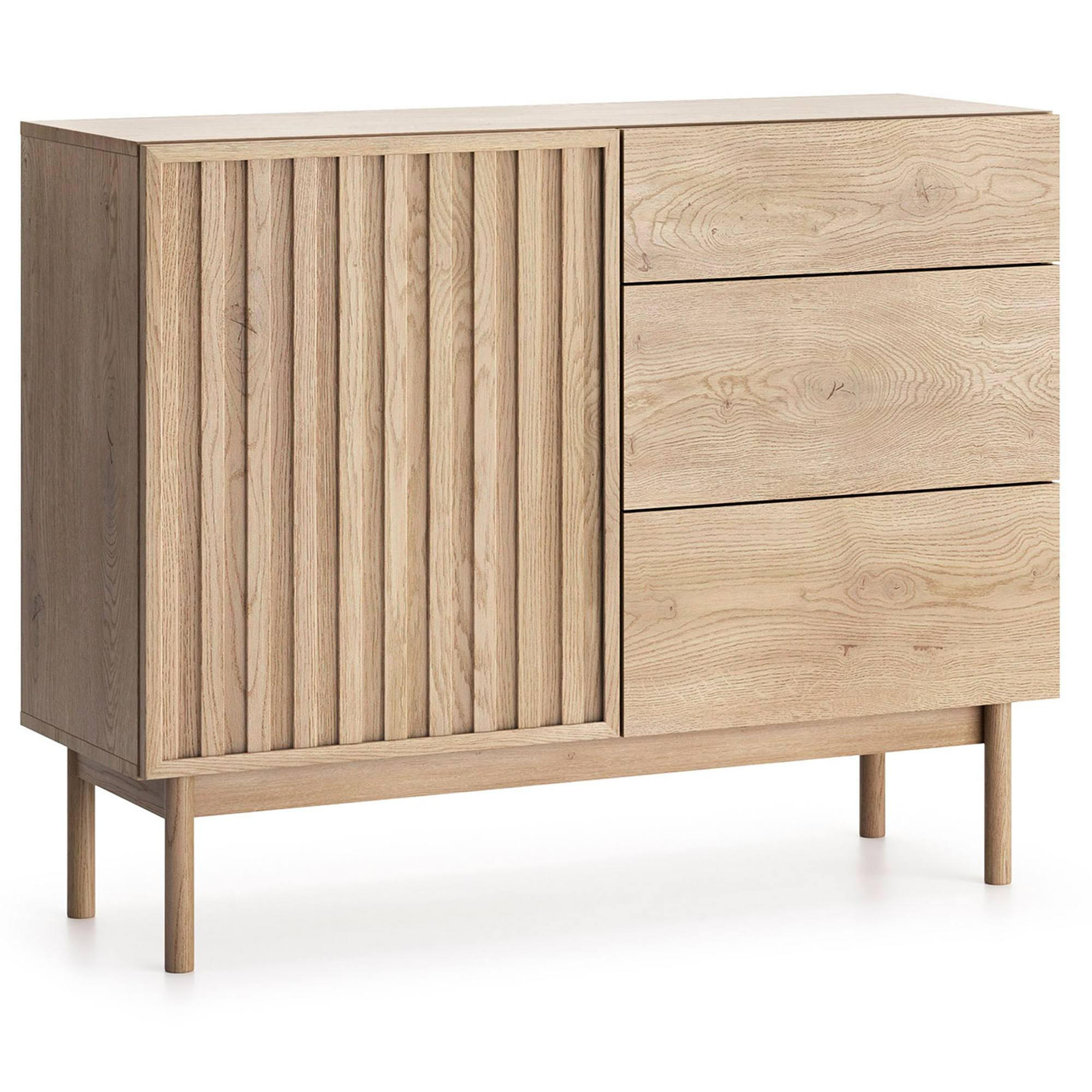 KOMMODE HARMA,Eichefarben - Eichefarben, Holzwerkstoff (106/84/37cm) - KONSIMO®