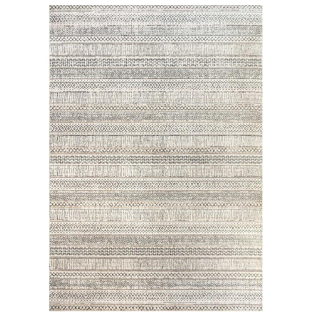 VINTAGE-TEPPICH Medini Stax Grau - Grau, Textil (160/231cm) - Kukoon Rugs