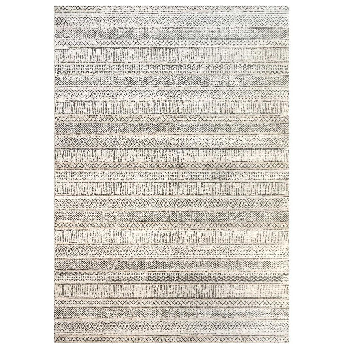 VINTAGE-TEPPICH Medini Stax Grau - Grau, Textil (201/290cm) - Kukoon Rugs