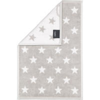 GÄSTETUCH NEW STARS STERNE KLEIN 6261 PLATIN/WEISS - 76 - Grau, Textil (30/50cm) - Cawoe