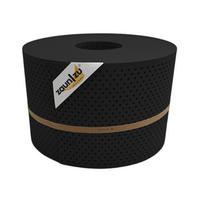 SICHTSCHUTZSTREIFEN PP Premium Gelocht 15 Prozent Streifen Tiefschwarz 50m - Schwarz, Kunststoff (5000/19cm) - ZAUN|ZU